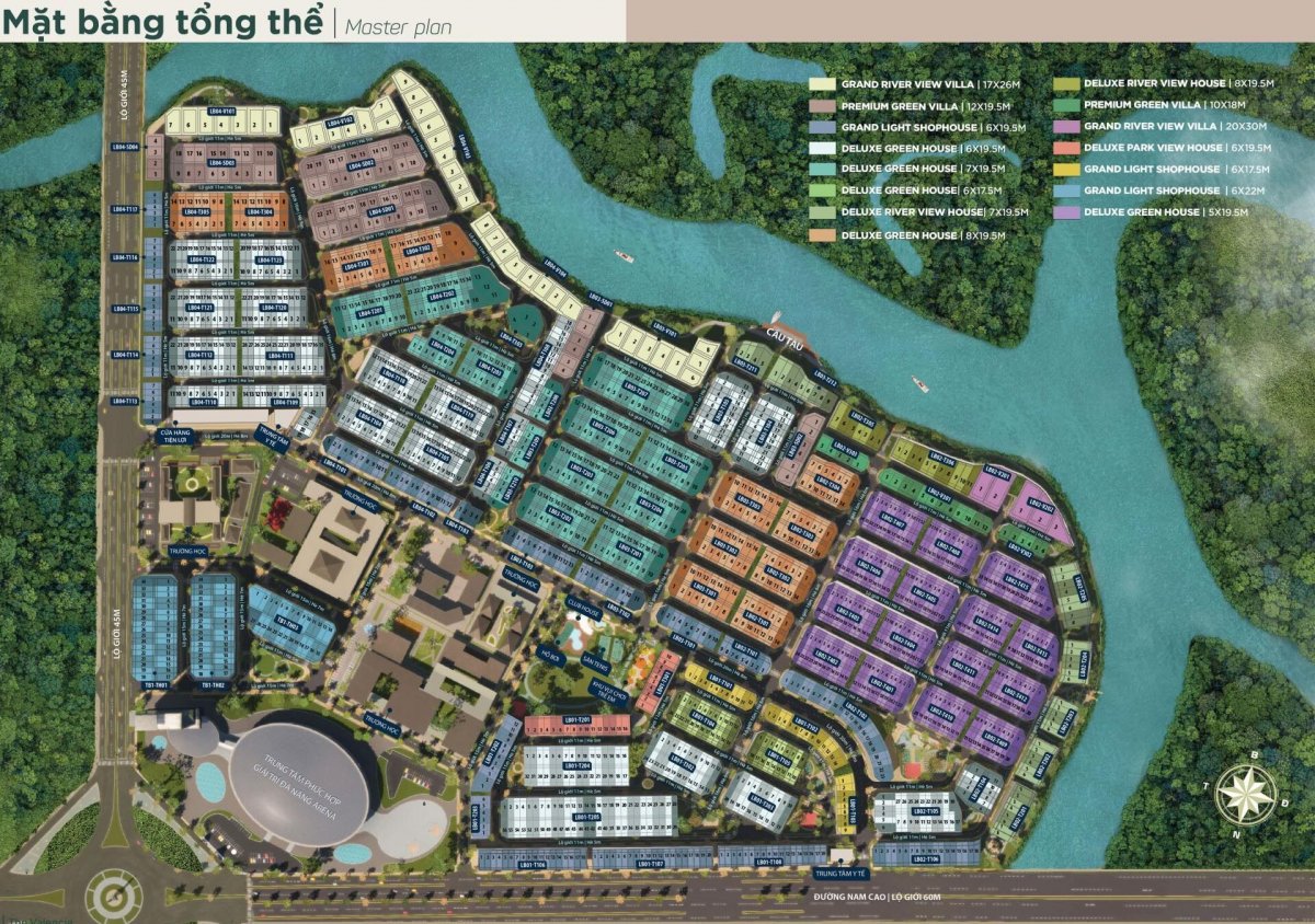 mặt bằng thiết kế chi tiết The Valencia Aquacity