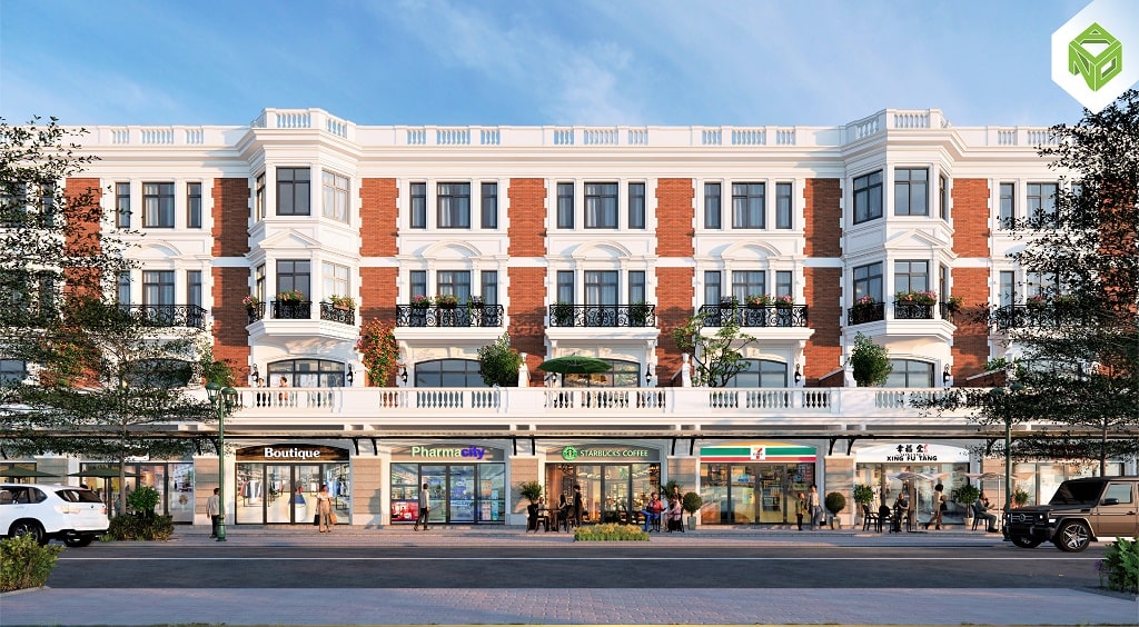 phối cảnh thiết kế Shophouse Beaux Arts Sun Harbor 1