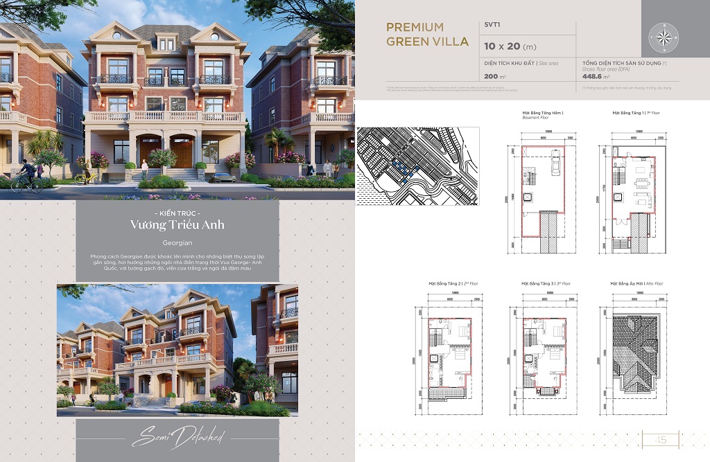 Biệt Thự Song Lập Sun Harbor 1 Loại 10x20m (