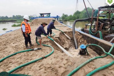 hình ảnh thi công Đảo Phượng Hoàng Aqua City