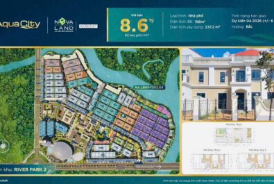 Giá bán nhà phố Valencia Aqua City