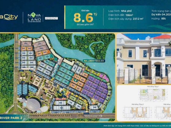 Giá bán nhà phố Valencia Aqua City