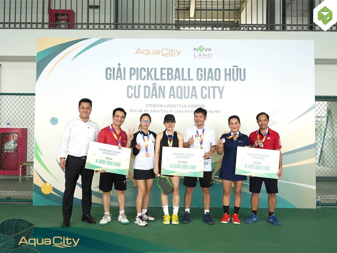 giải đấu giao hữu Pickleball cư dân Aqua City 2026